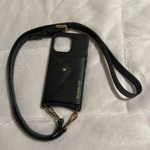 Like new condition Iphone 14 pro max phone crossbody phone case